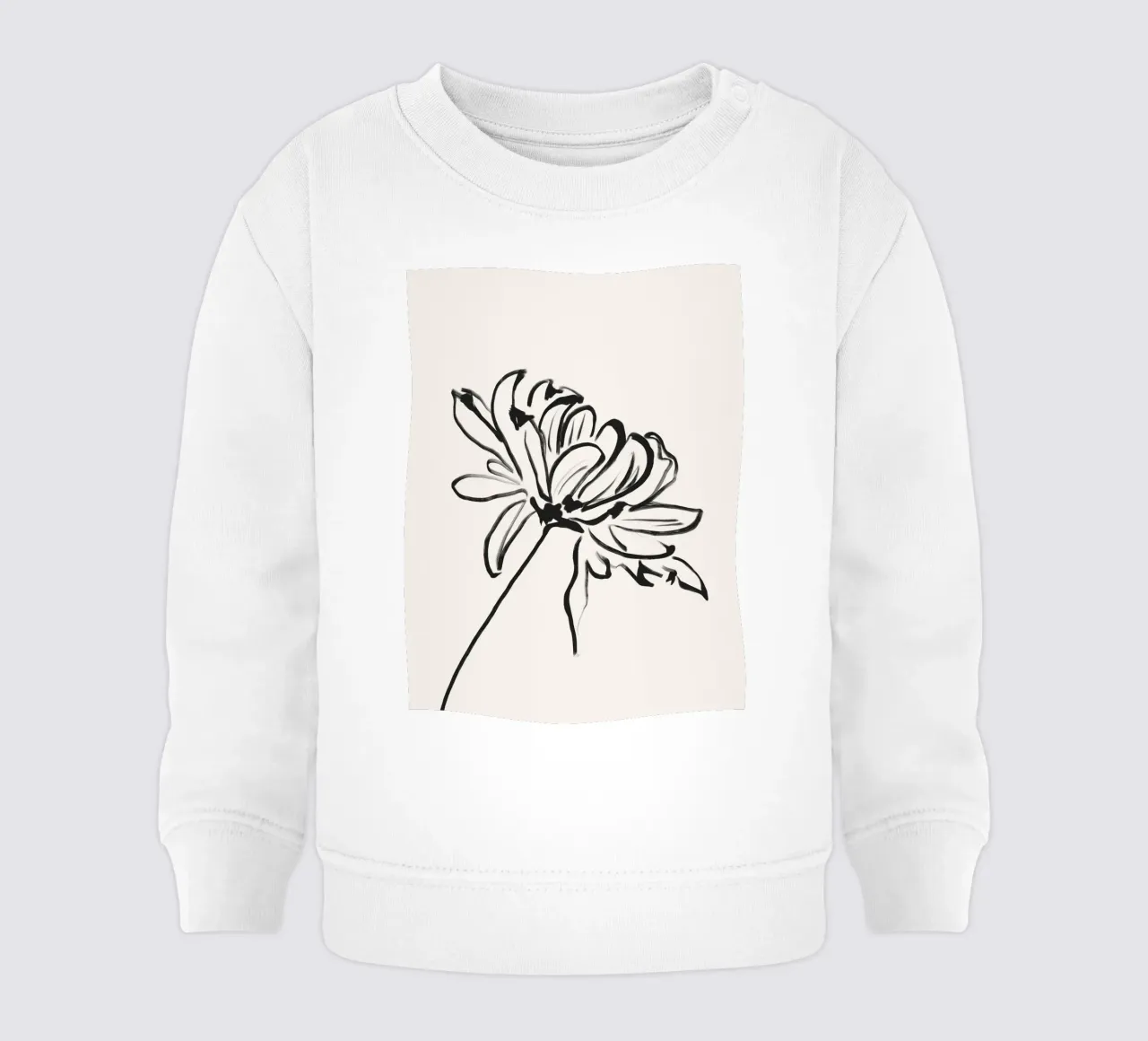 Fiore gentile felpa neonato da LeaDArt