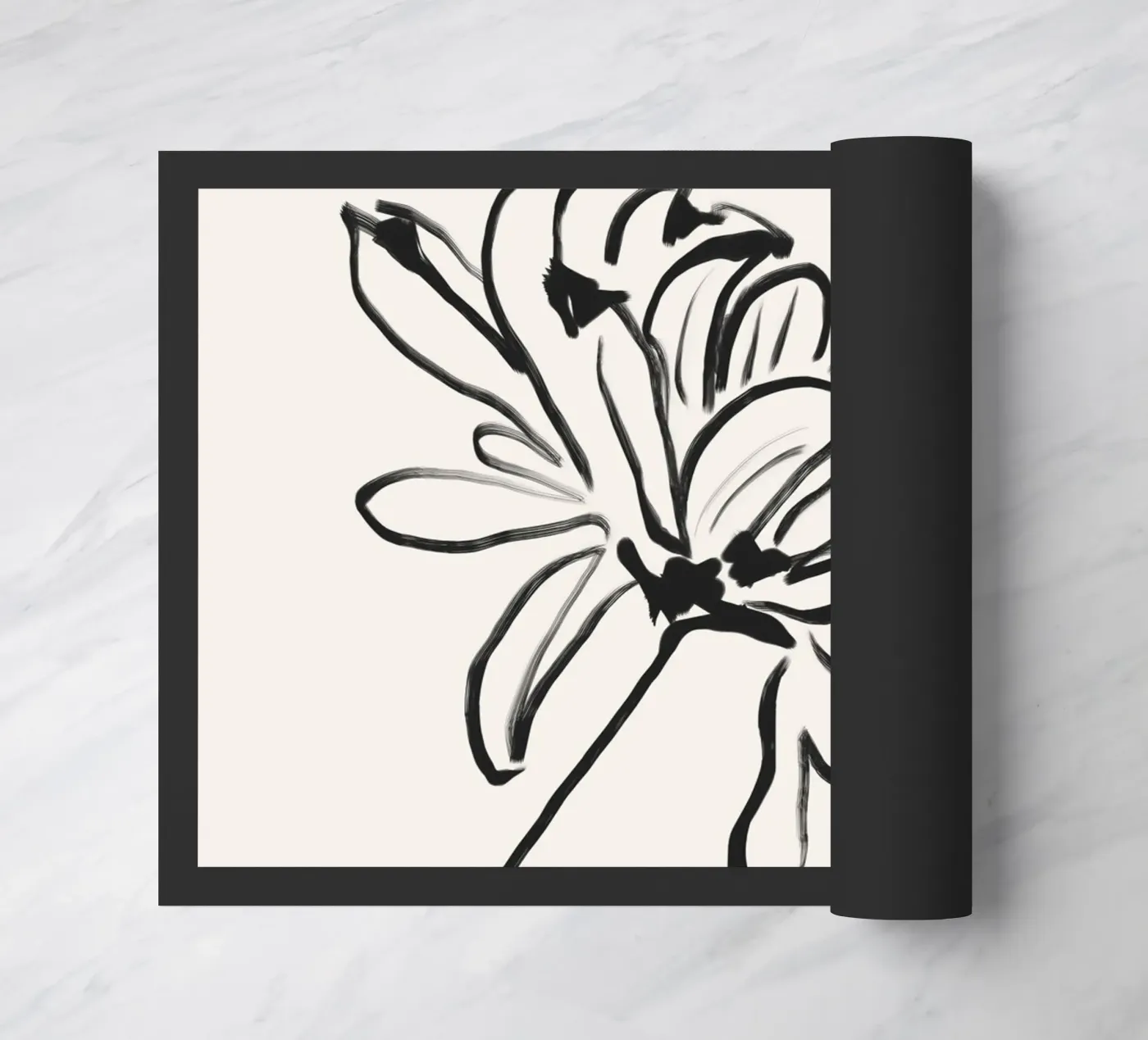 Zachte bloem deurmat van LeaDArt