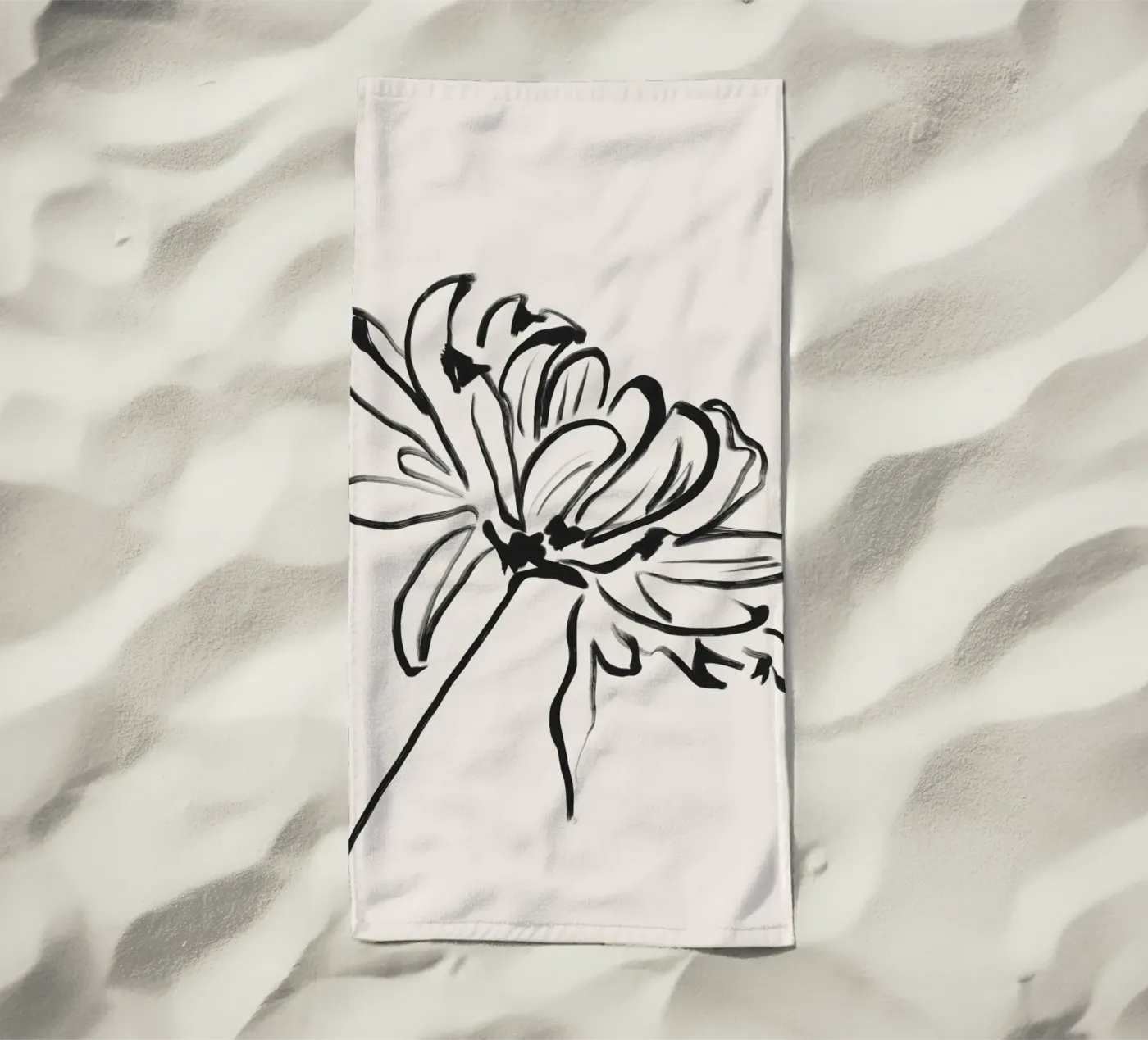 Fiore gentile telo mare da LeaDArt