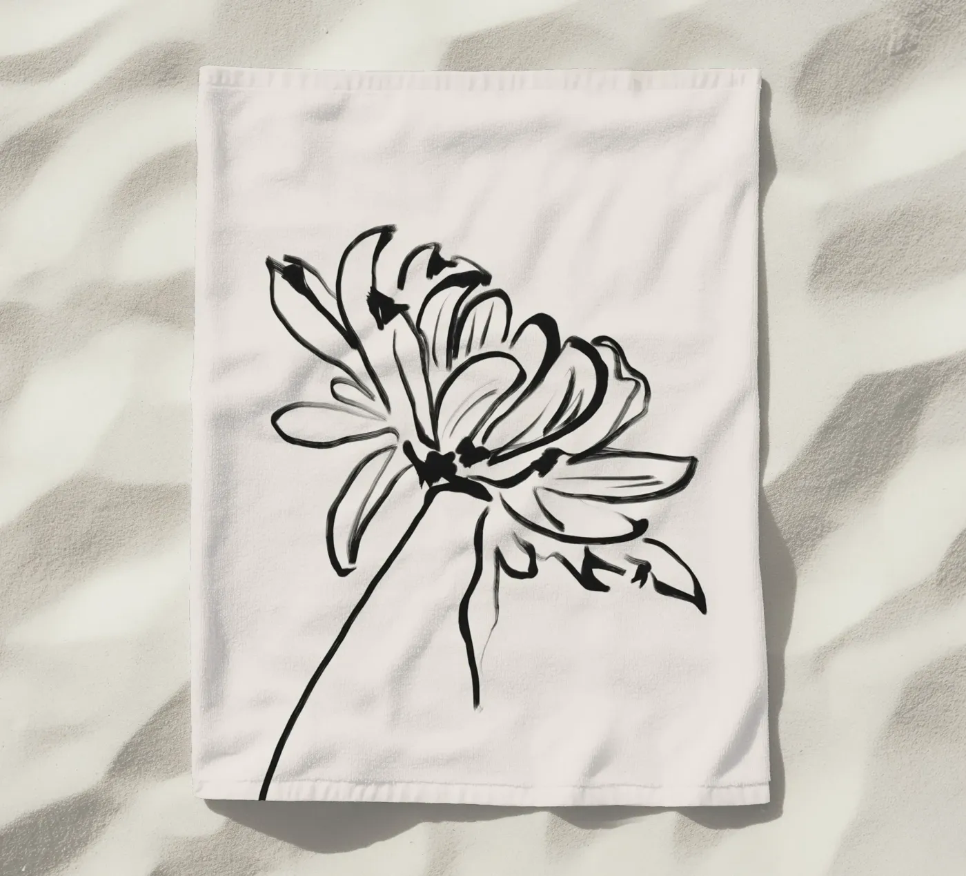 Fiore gentile telo mare da LeaDArt