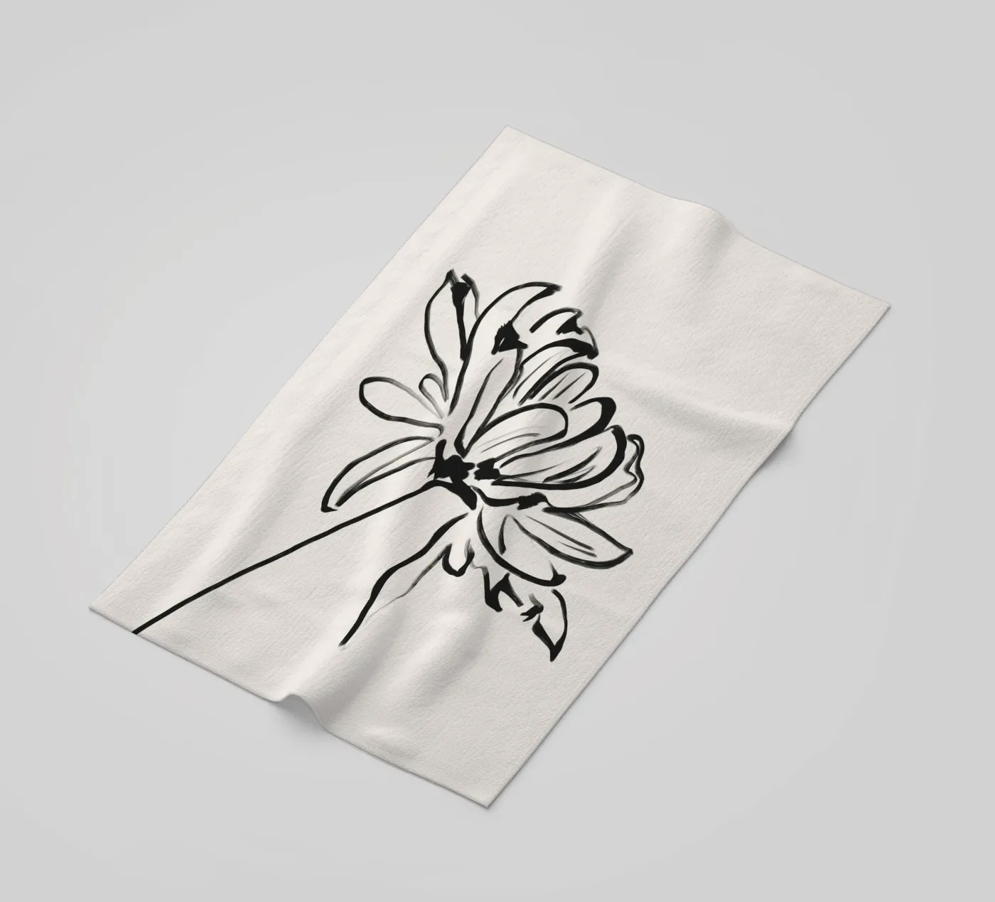 Fiore gentile telo mare da LeaDArt