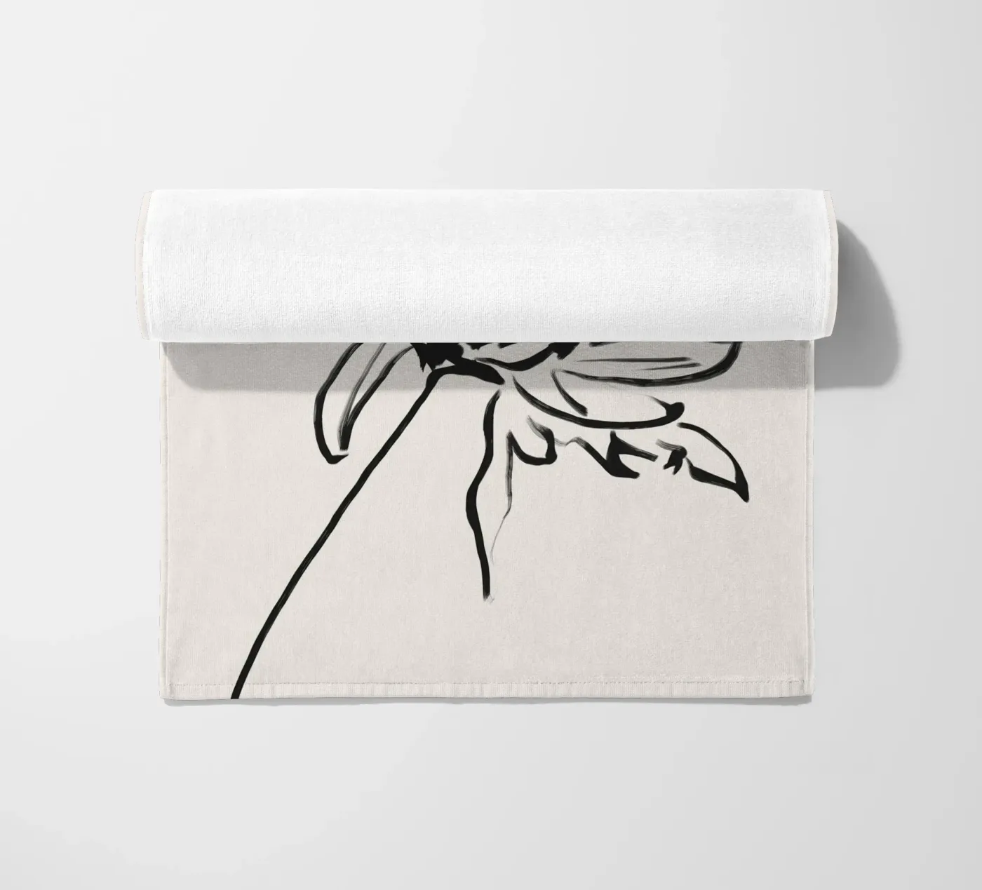 Fiore gentile telo mare da LeaDArt