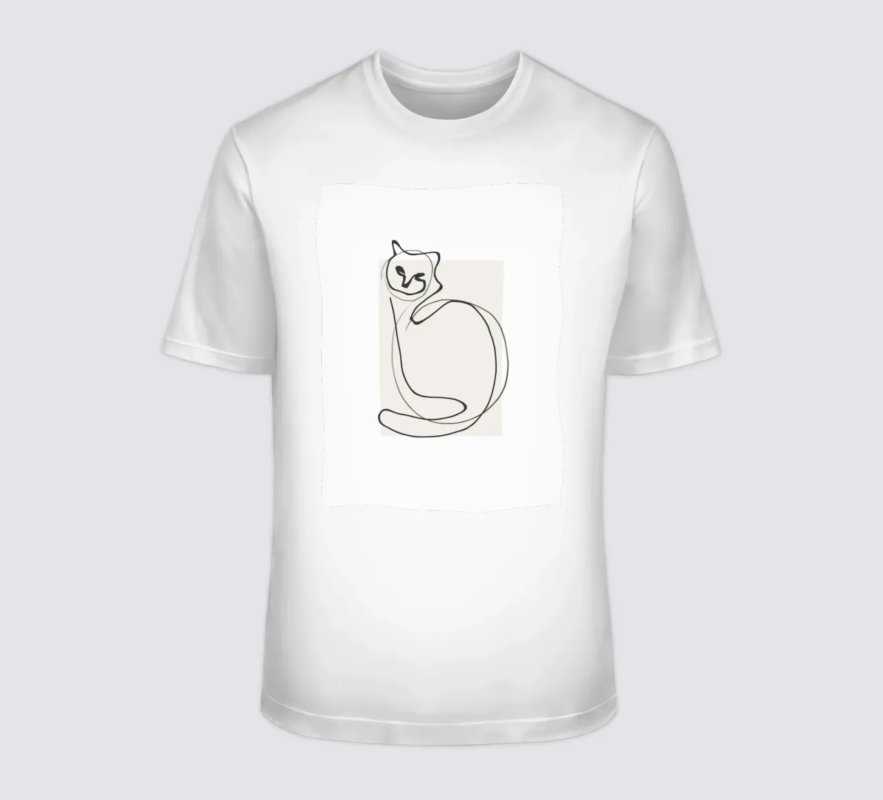 Gatto in una riga t-shirt da LeaDArt