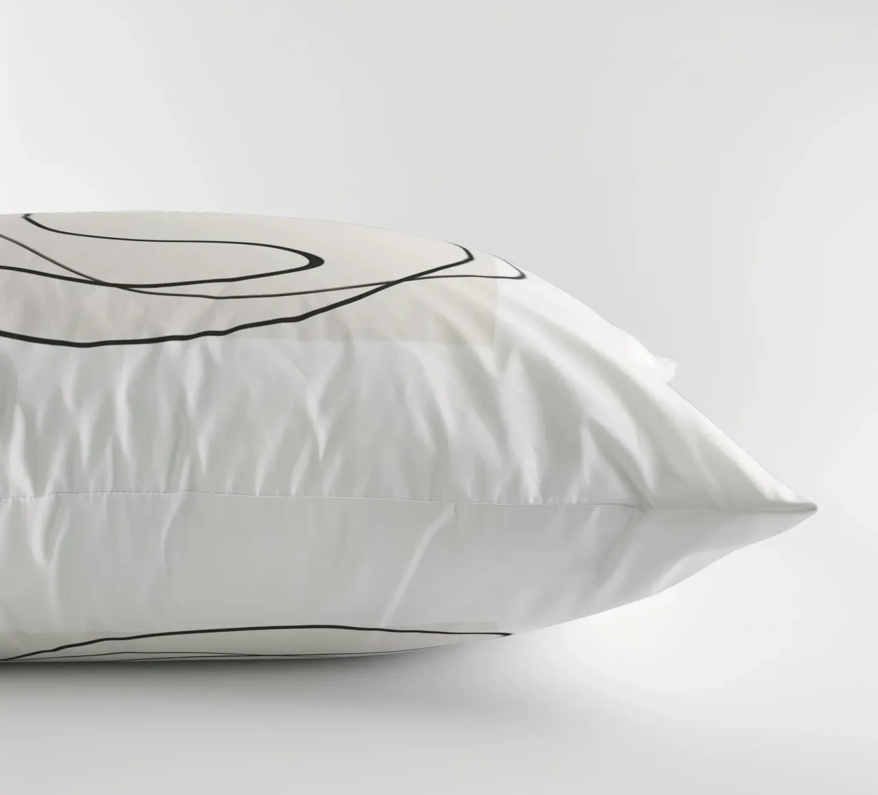 Gatto in una riga cuscino da LeaDArt