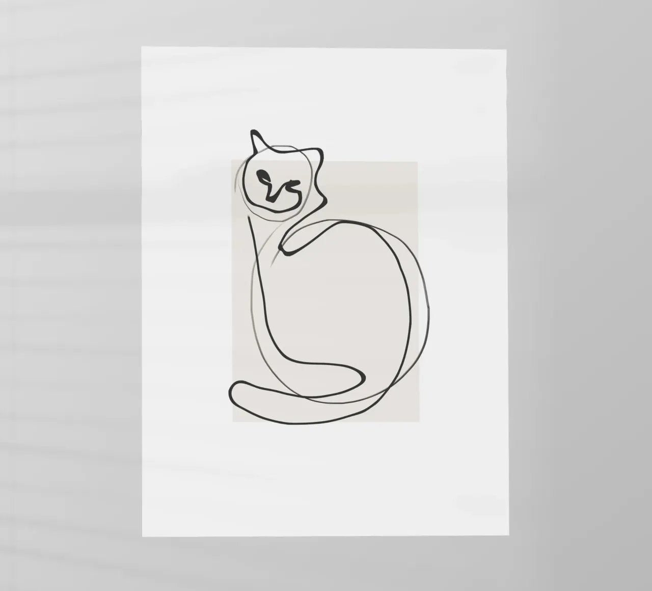 Gatto in una riga pellicola backlit da LeaDArt