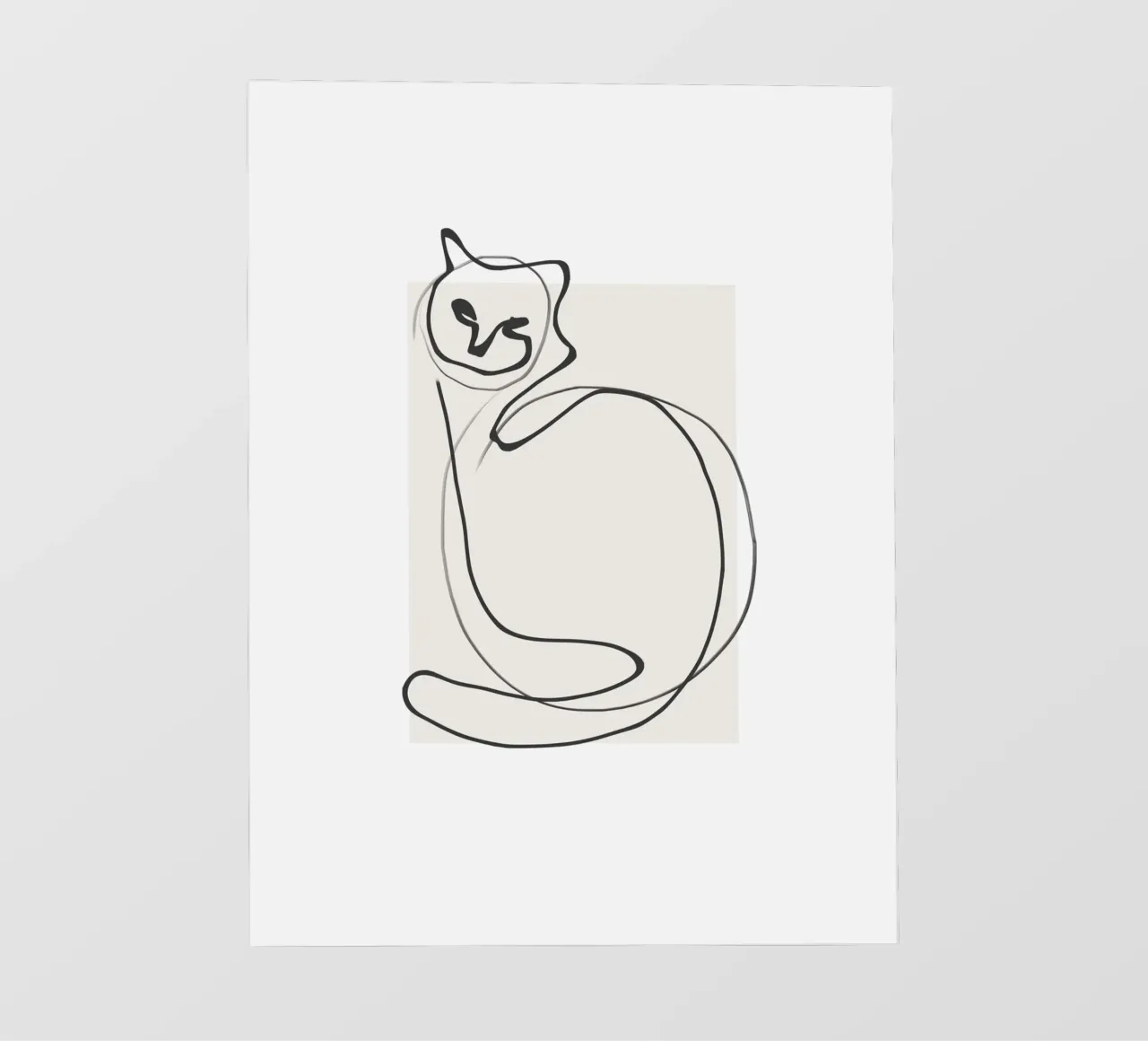 Gatto in una riga pellicola backlit da LeaDArt