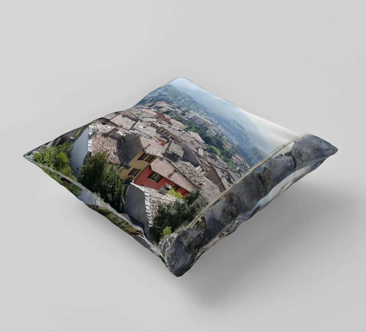Vue sur Malcesine (Lac de Garde) coussin de Alexandra Joseph Fotomomente