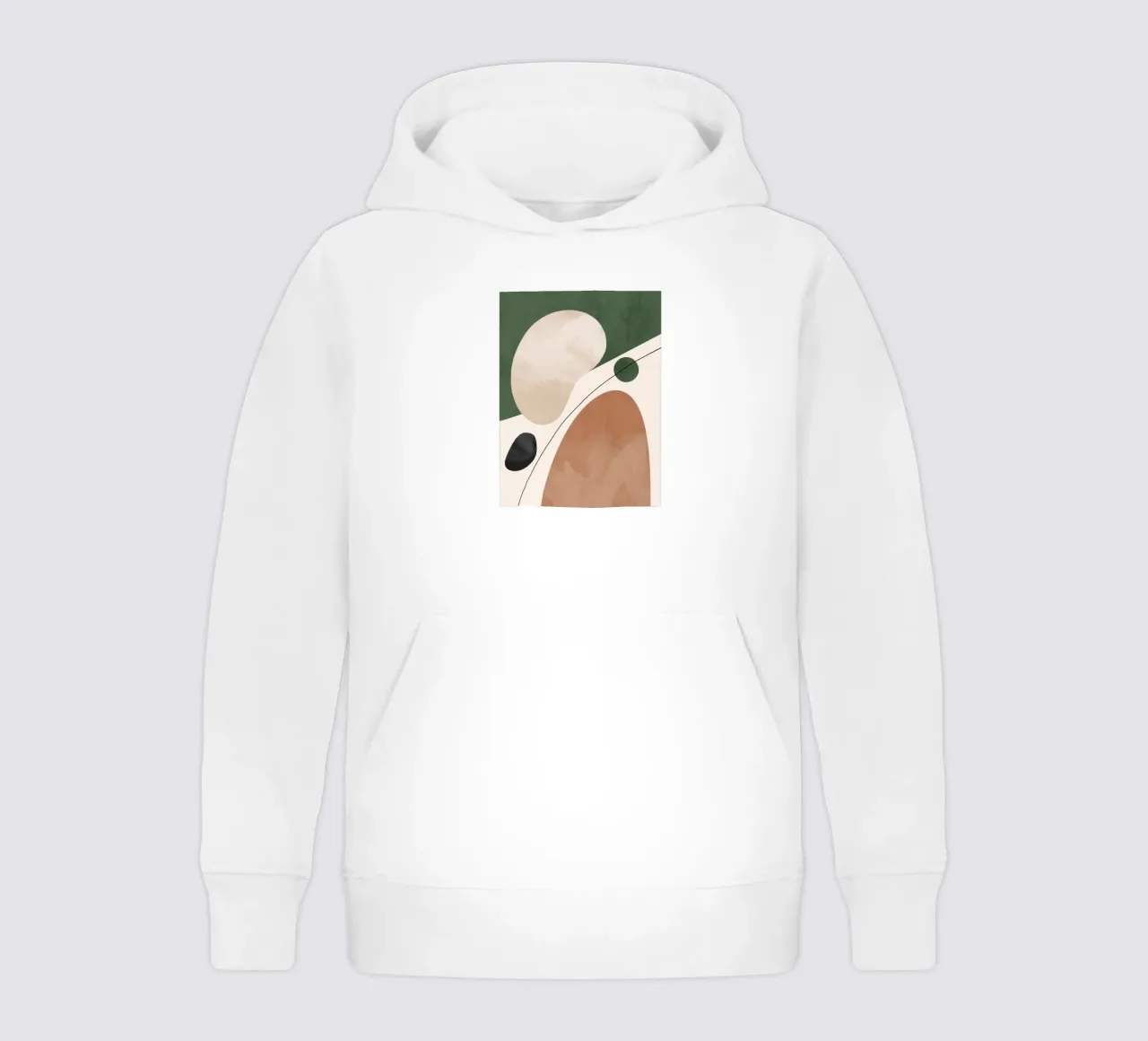 Forme astratte moderne felpa bambino con cappuccio da LeaDArt