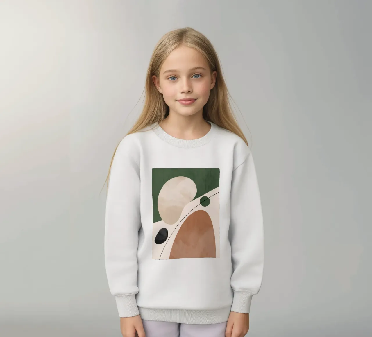 Forme astratte moderne felpa bambino da LeaDArt