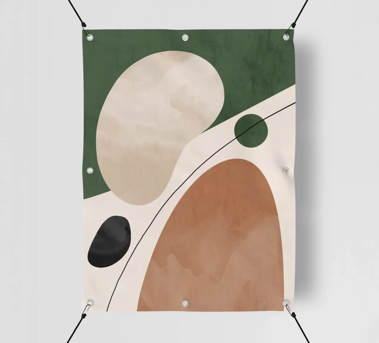 Forme astratte moderne telo in pvc da LeaDArt