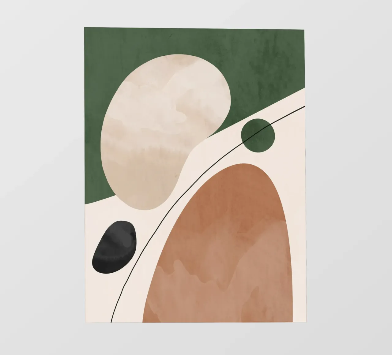 Forme astratte moderne telo in pvc da LeaDArt