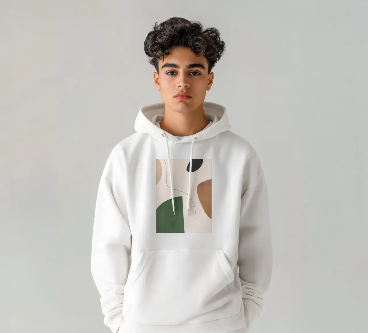 Forme astratte minimali felpa con cappuccio da LeaDArt