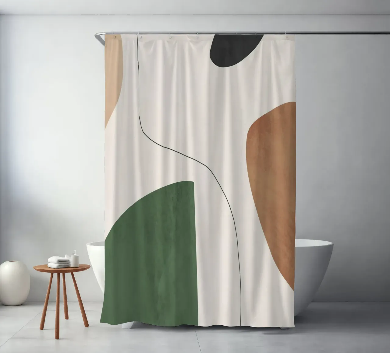 Forme astratte minimali tenda da doccia da LeaDArt