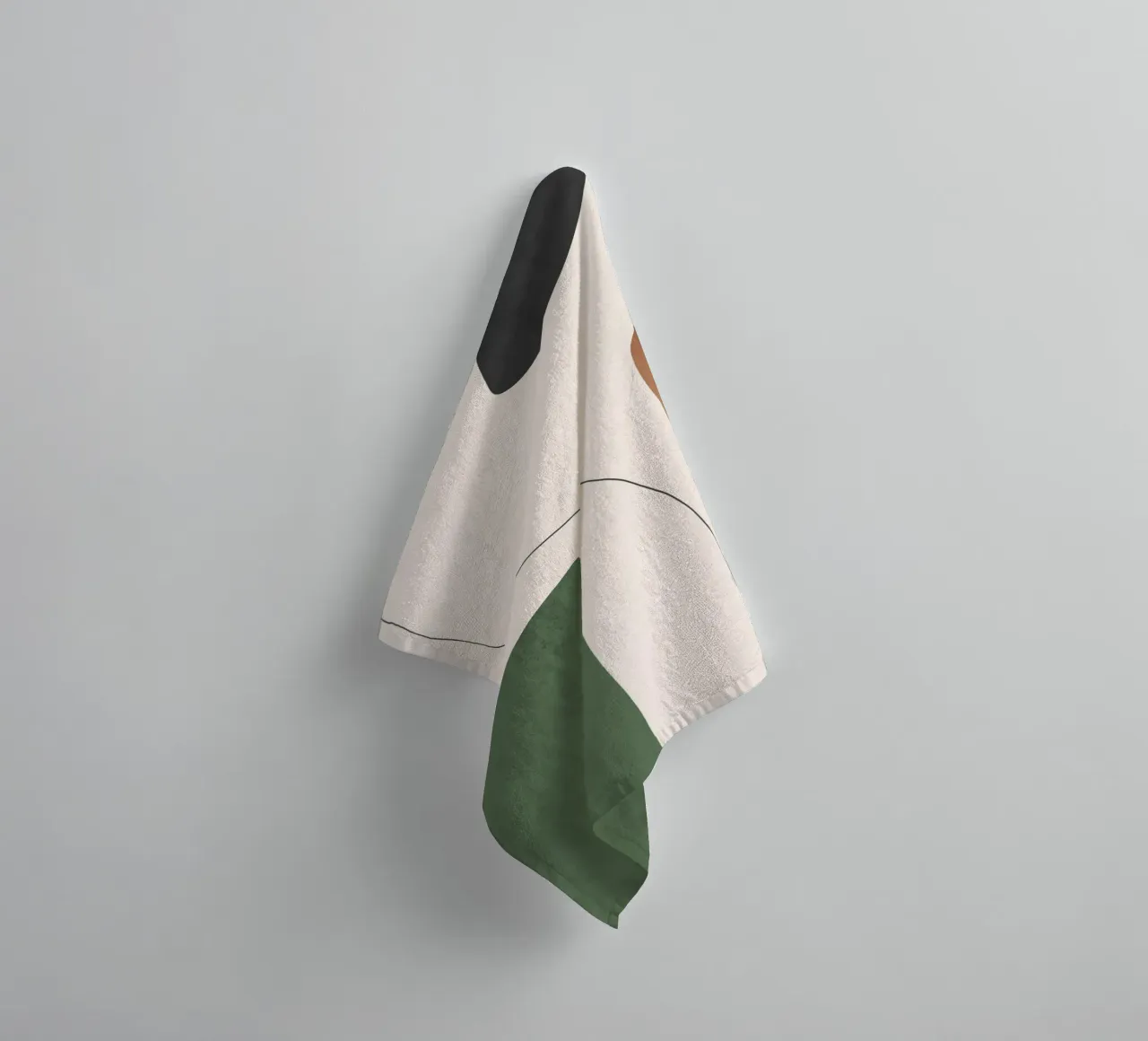 Minimal Abstract Shapes towel by LeaDArt