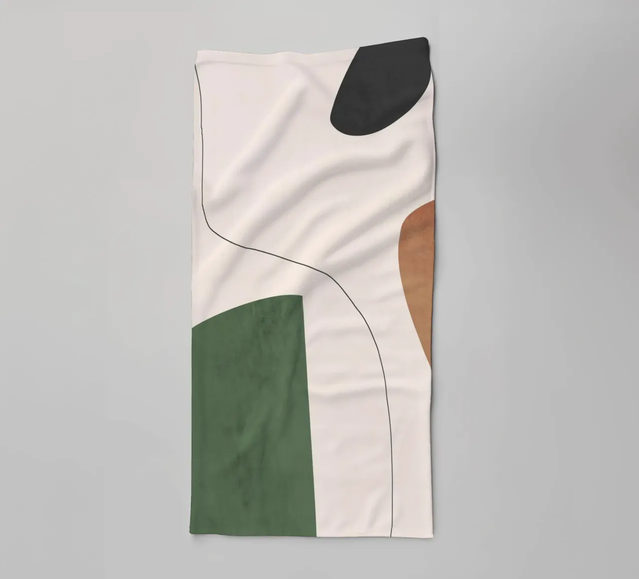 Minimal Abstract Shapes towel by LeaDArt