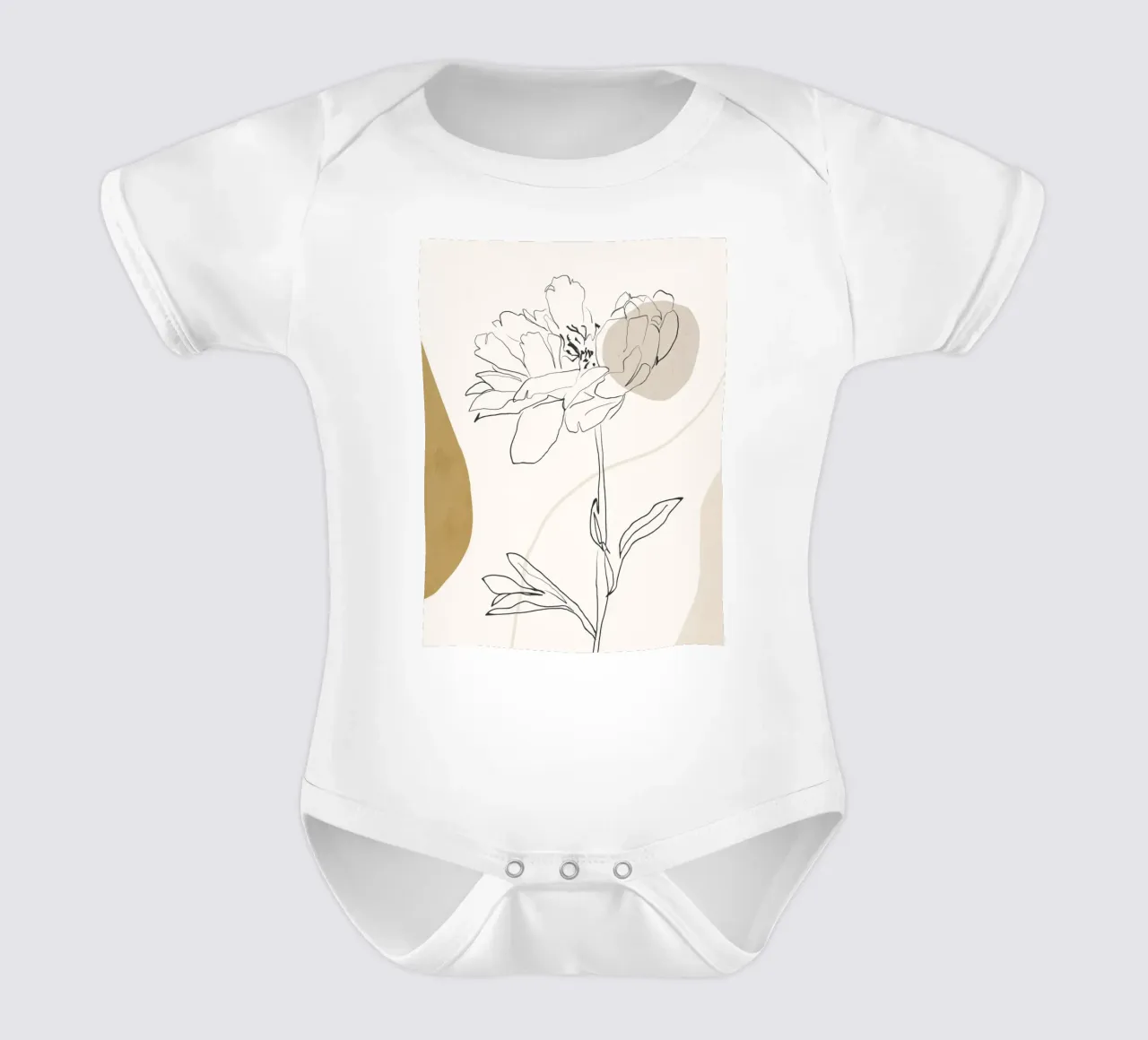 Boho botanico body neonato maniche corte da LeaDArt