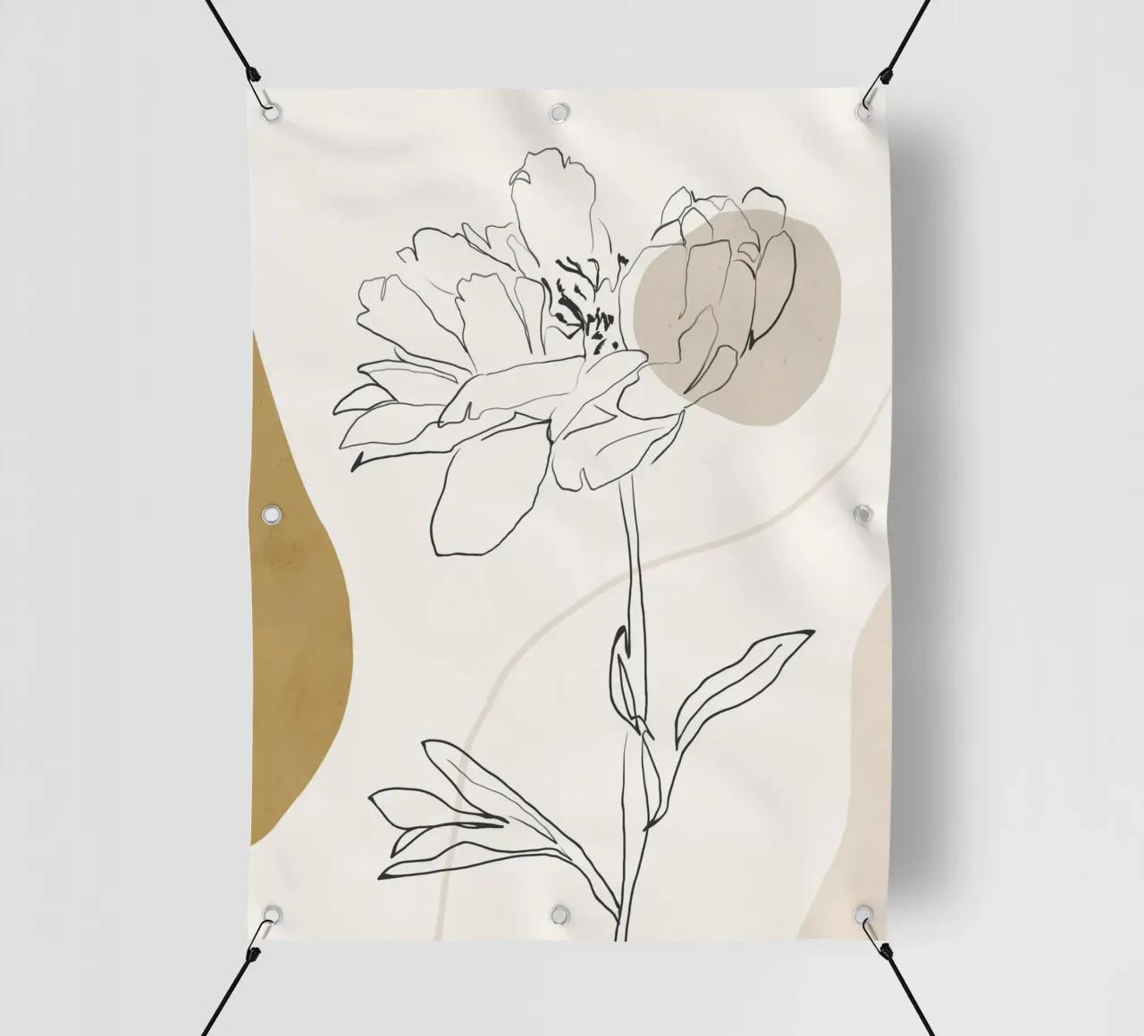 Boho botanico telo in pvc da LeaDArt