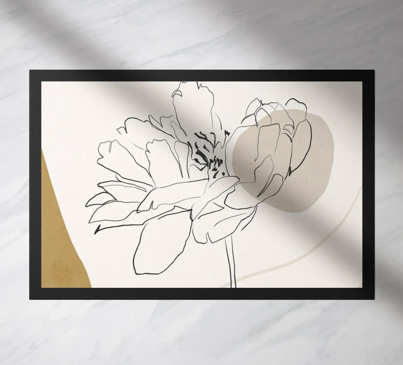 Boho Botanisch deurmat van LeaDArt