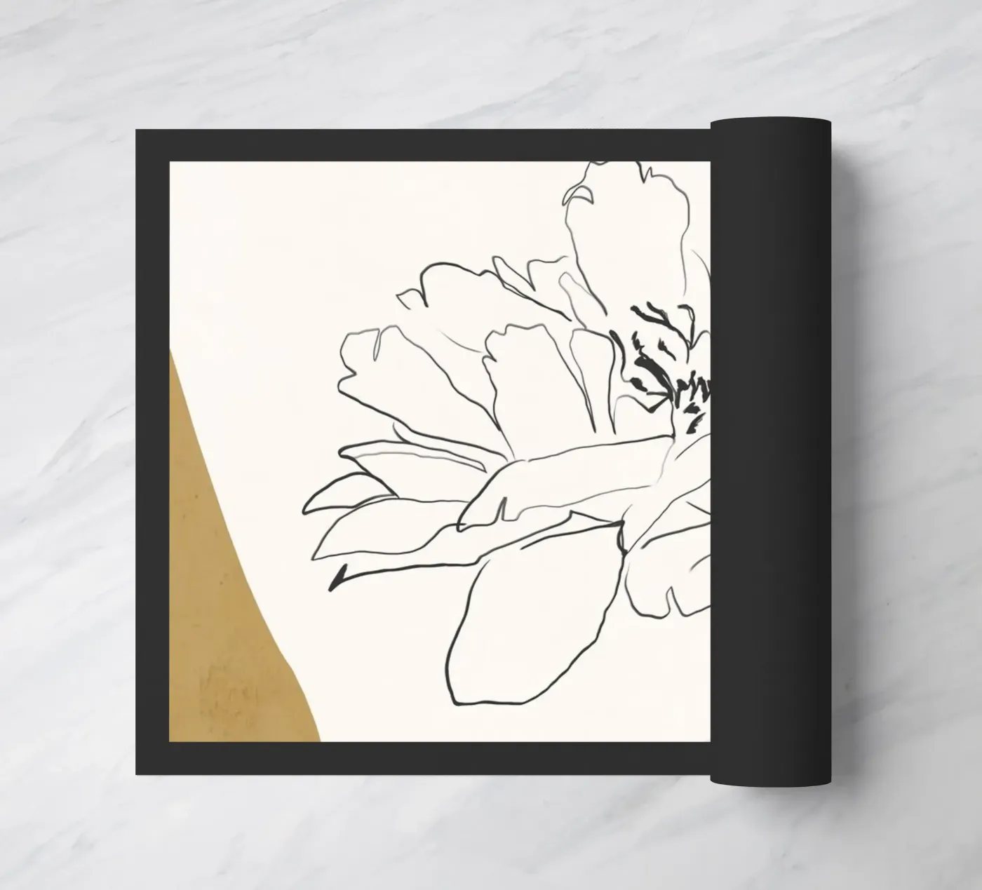 Boho Botanisch deurmat van LeaDArt