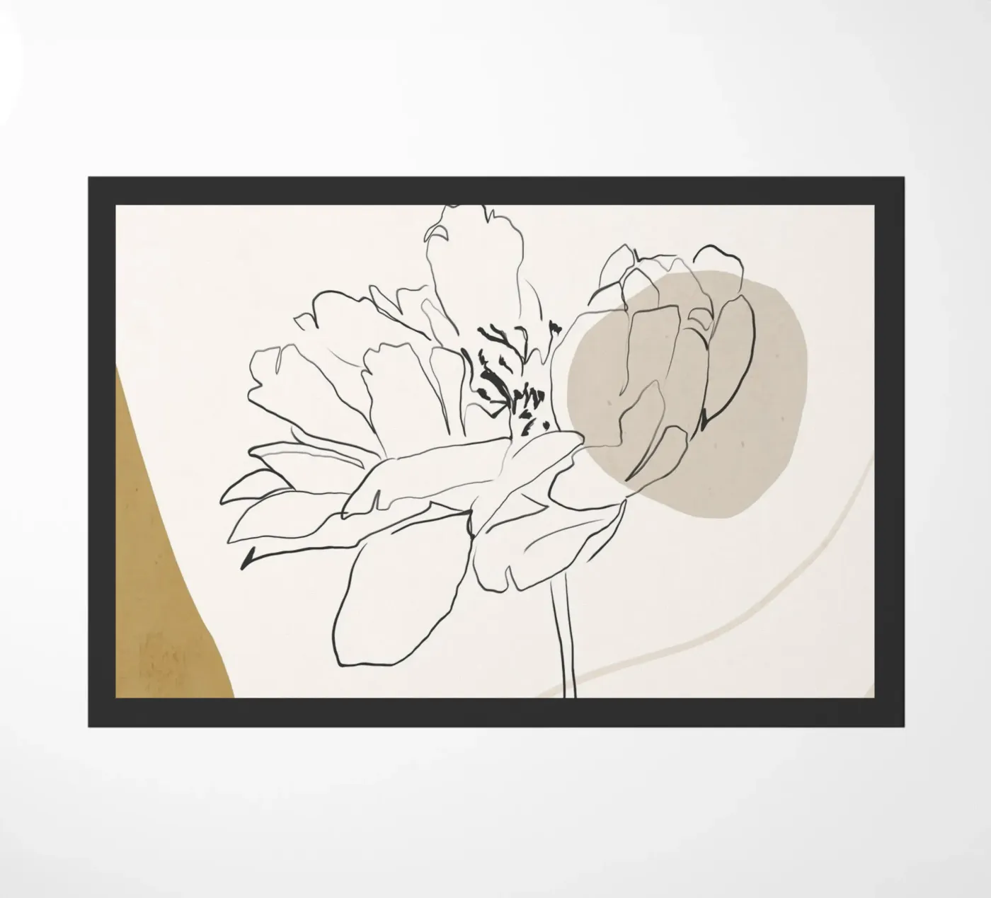 Boho Botanisch deurmat van LeaDArt