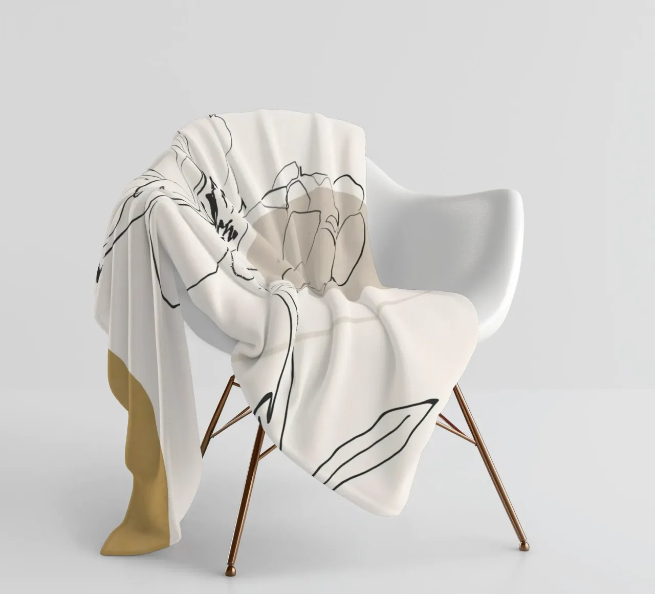 Boho botanico coperta in pile da LeaDArt