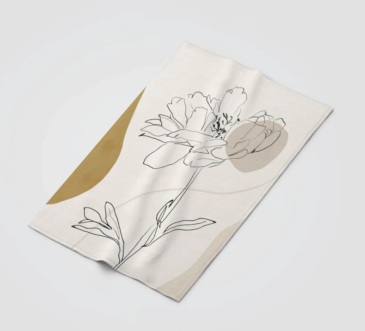 Boho botanico coperta in pile da LeaDArt