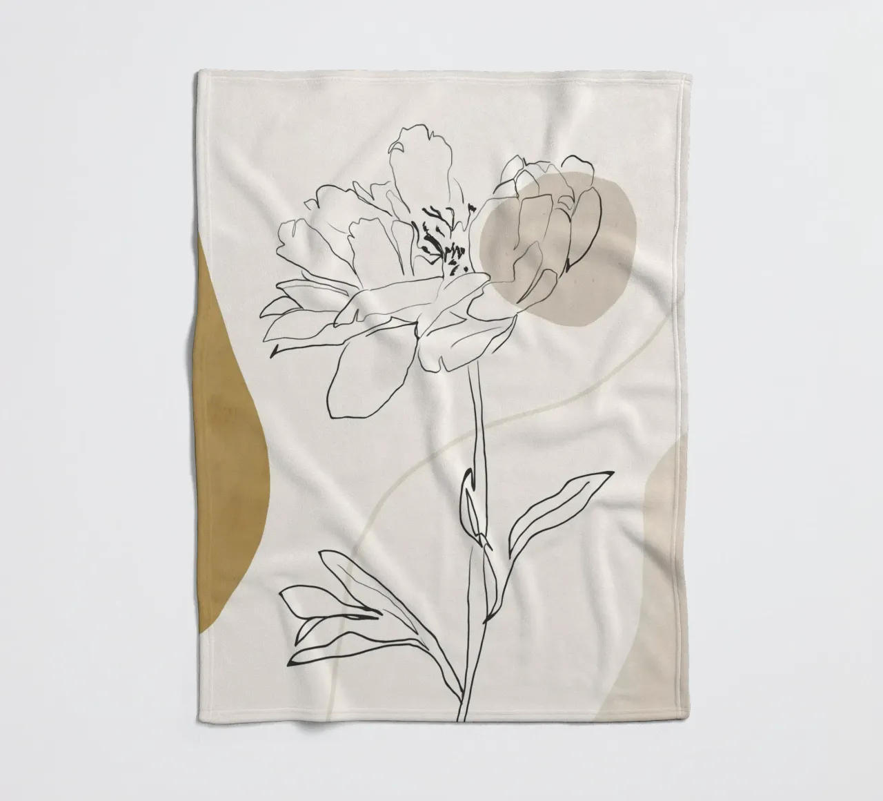 Boho botanico coperta in pile da LeaDArt