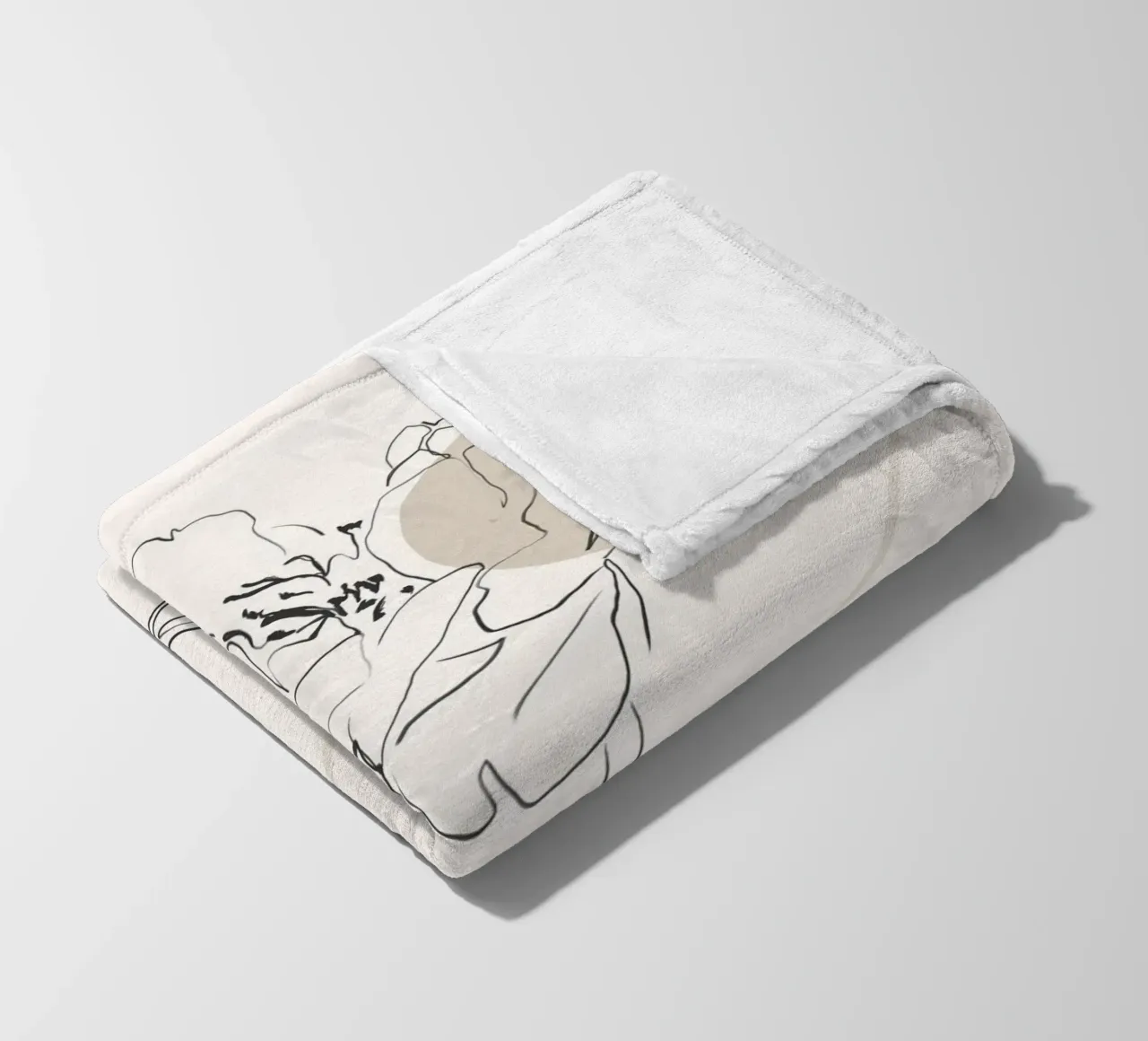 Boho botanico coperta in pile da LeaDArt