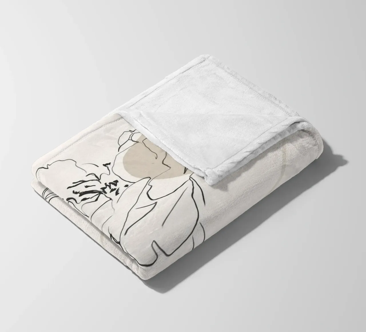 Boho botanico coperta in pile da LeaDArt