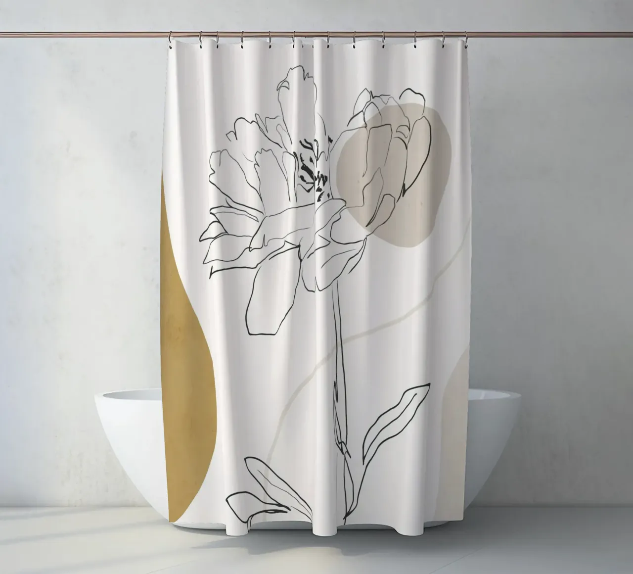 Boho botanico tenda da doccia da LeaDArt