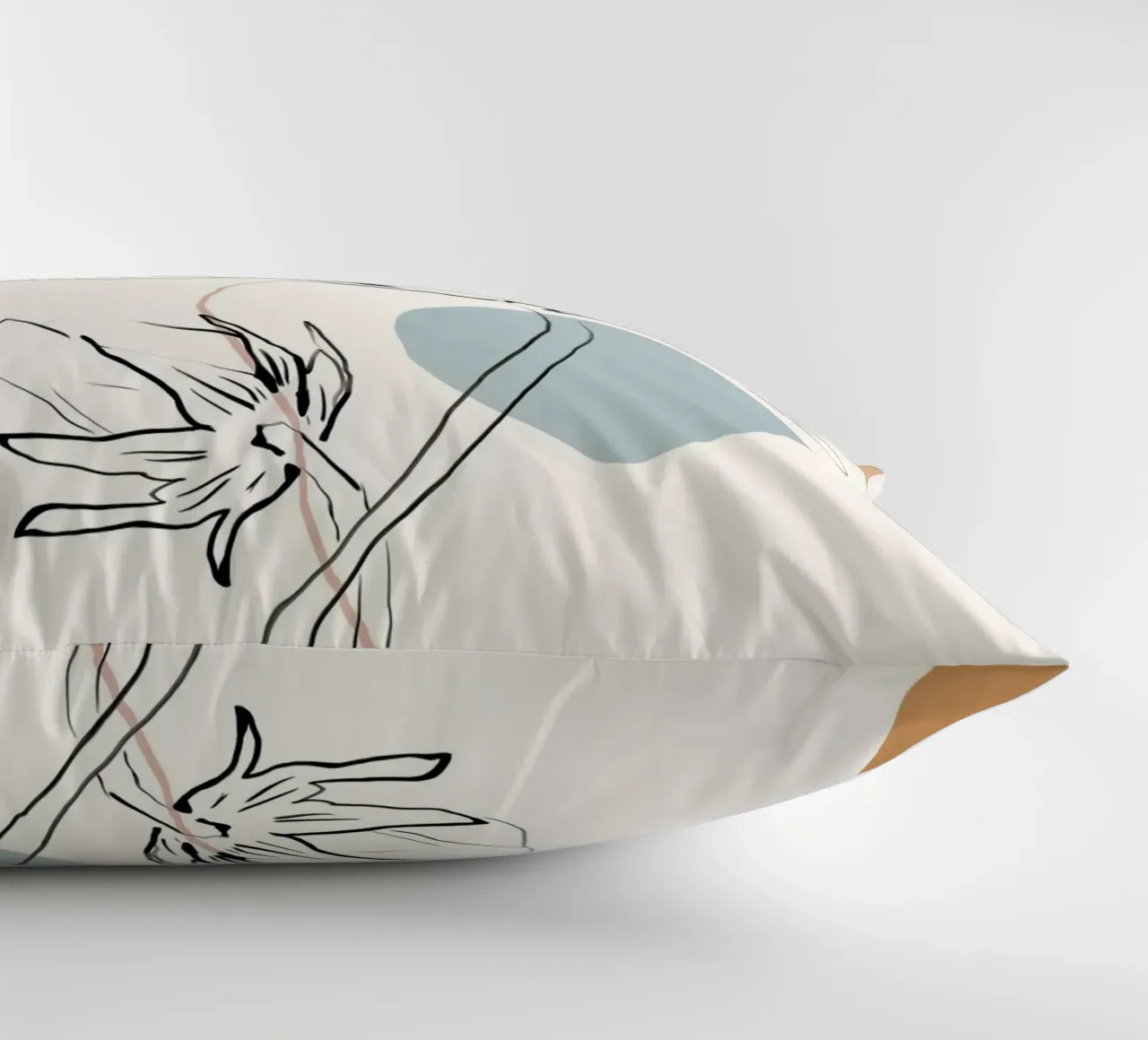 Neutral Floral Kissen von LeaDArt