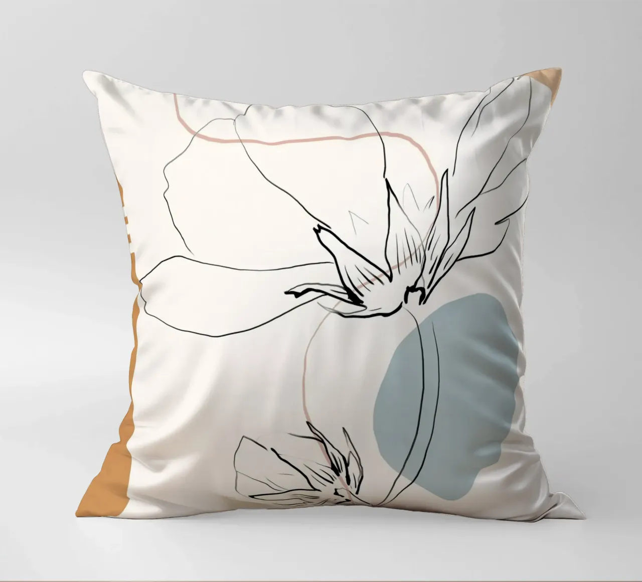 Neutral Floral Kissen von LeaDArt