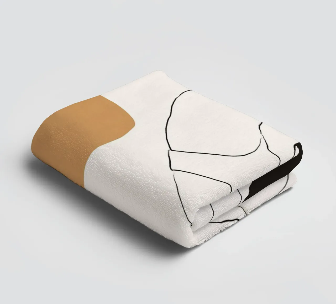 Line art donna minimale asciugamano da bagno da LeaDArt