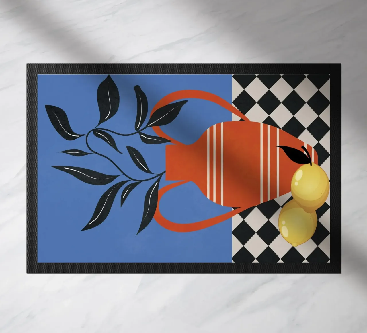 Still Life in Balance 3 doormat by Nadjaa