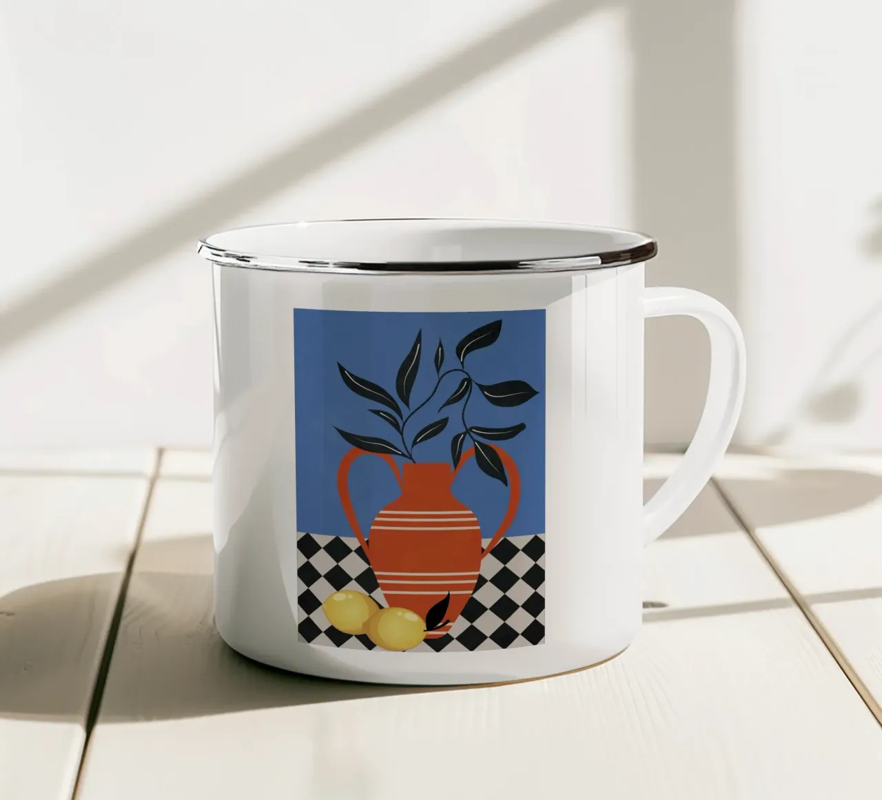 Still Life in Balance 3 tazza in smalto da Nadjaa