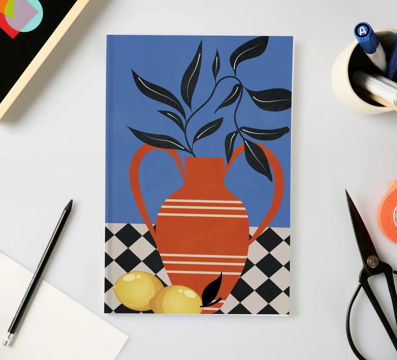 Still Life in Balance 3 notebook by Nadjaa