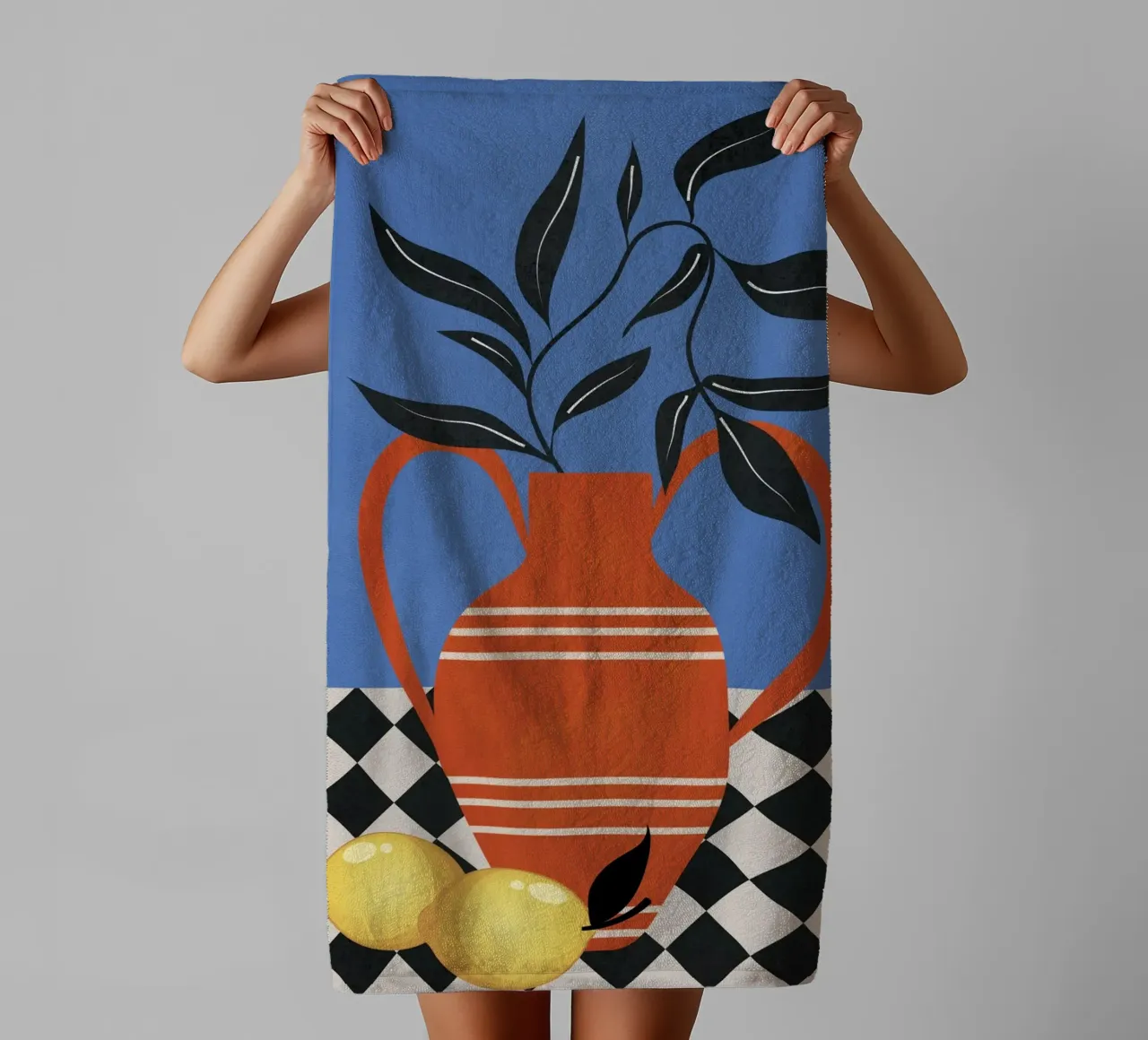 Still Life in Balance 3 towel by Nadjaa