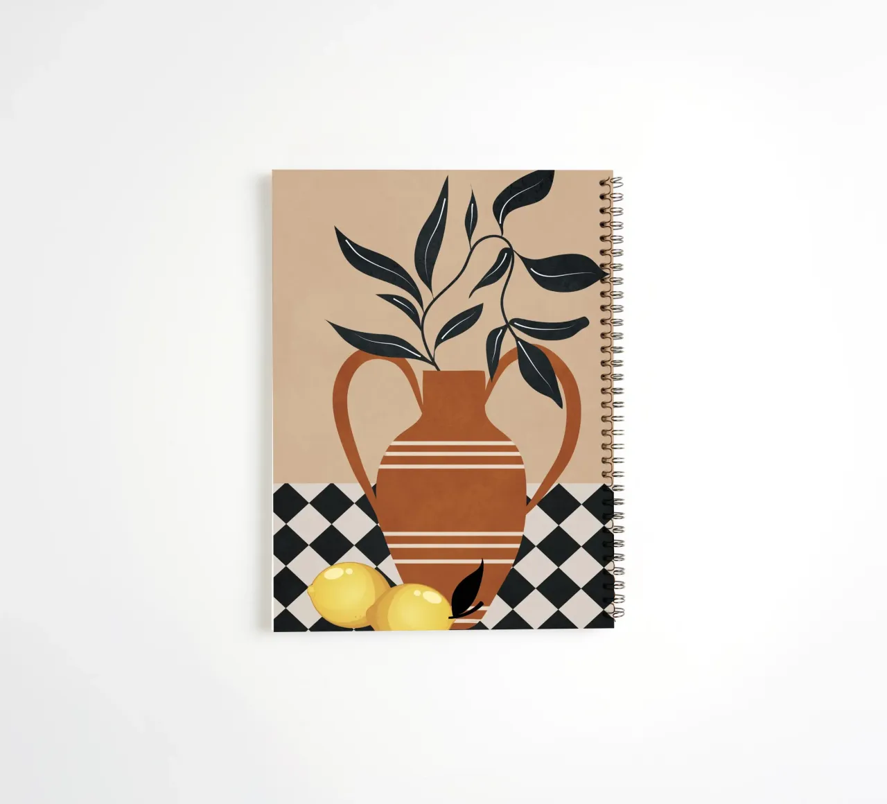 Still Life in Balance 4 spiral notebook by Nadjaa