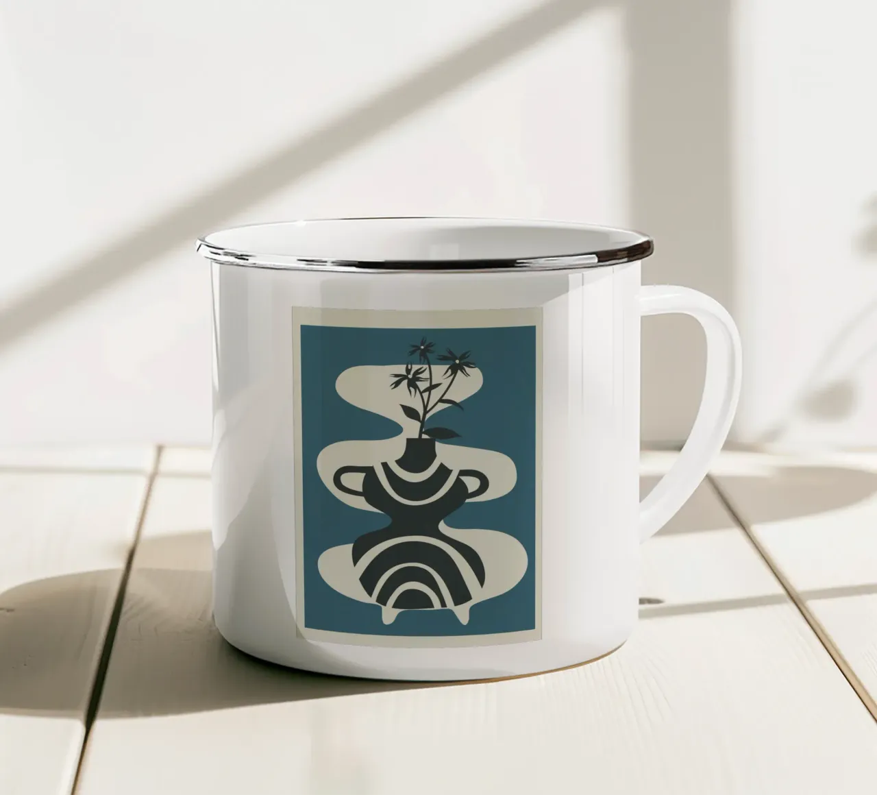 Vase of Tranquility 5 tazza in smalto da Nadjaa