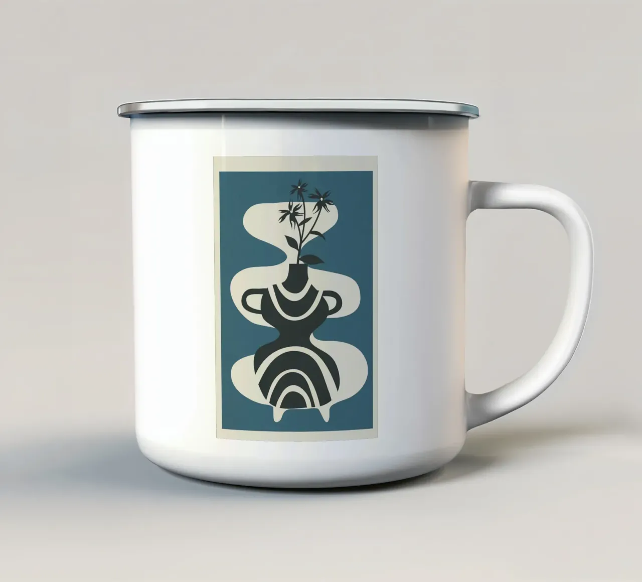 Vase of Tranquility 5 tazza in smalto da Nadjaa