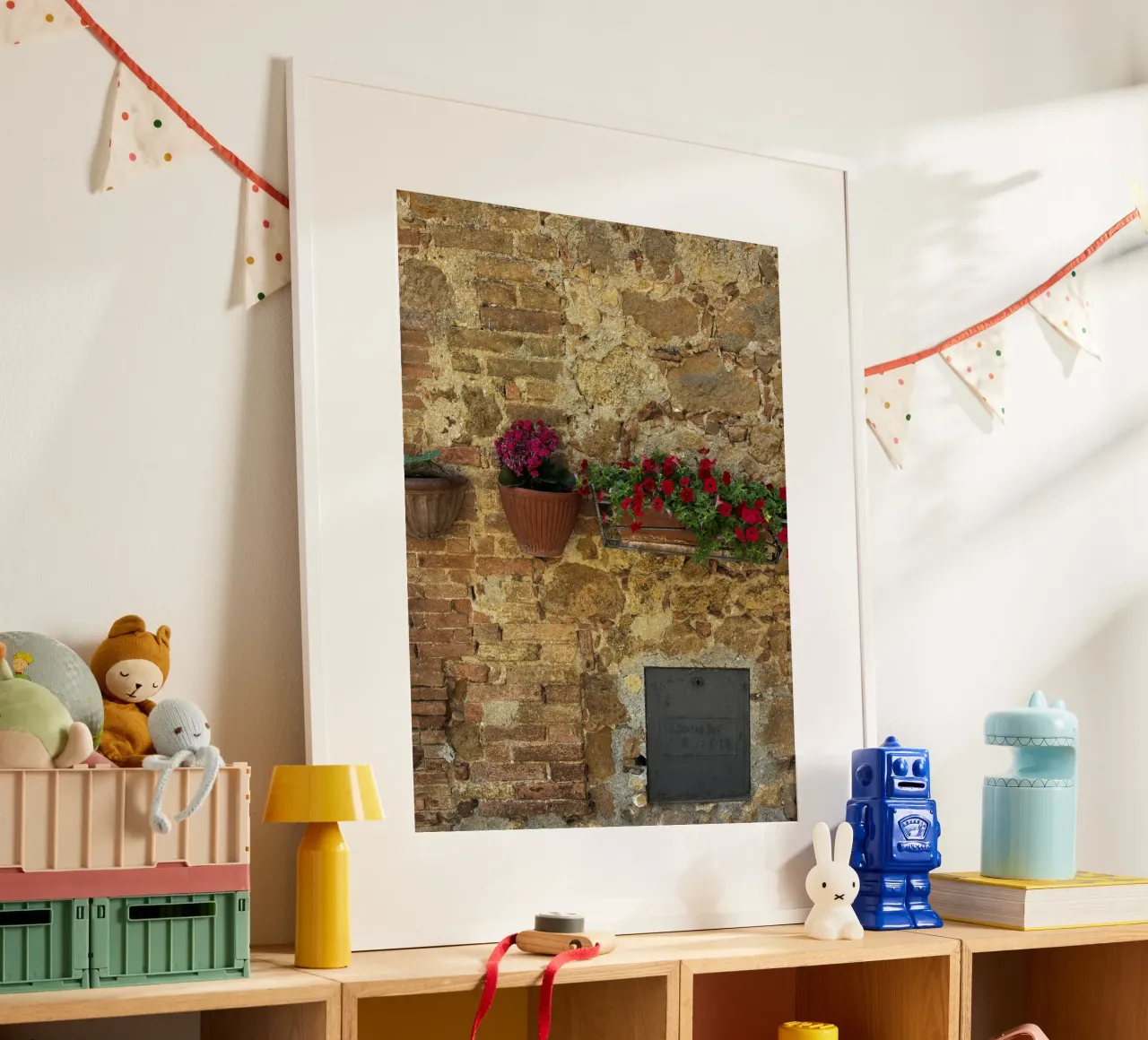 Easy Live poster with wooden frame by ChiasMata CozMos