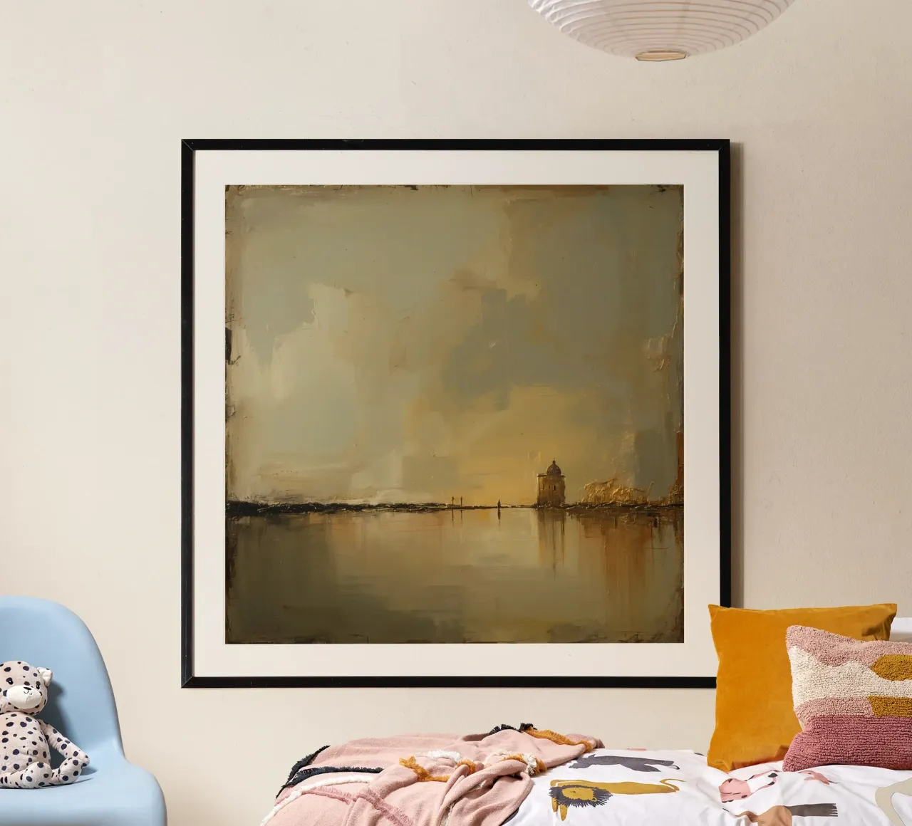 Ölgemälde Abstrakte Kunst Farben mischen Poster von DesignDoodle