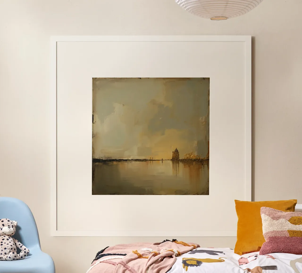 Ölgemälde Abstrakte Kunst Farben mischen Poster von DesignDoodle