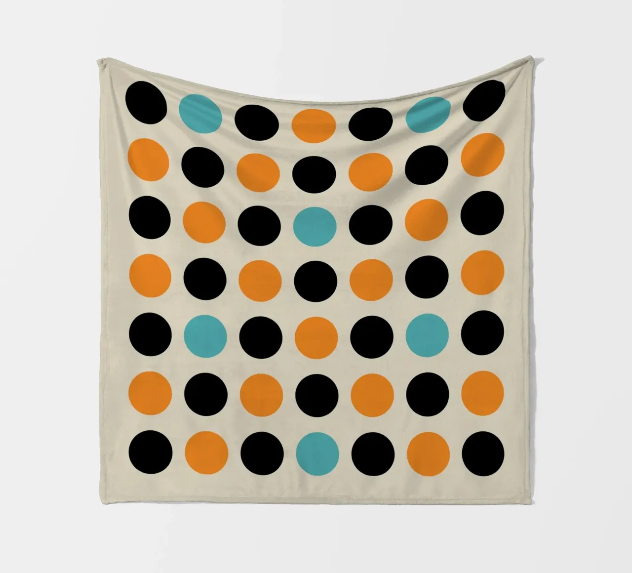 Bauhaus Dots Graphic - Retro Modern Art fleece blanket by Studio Vibe