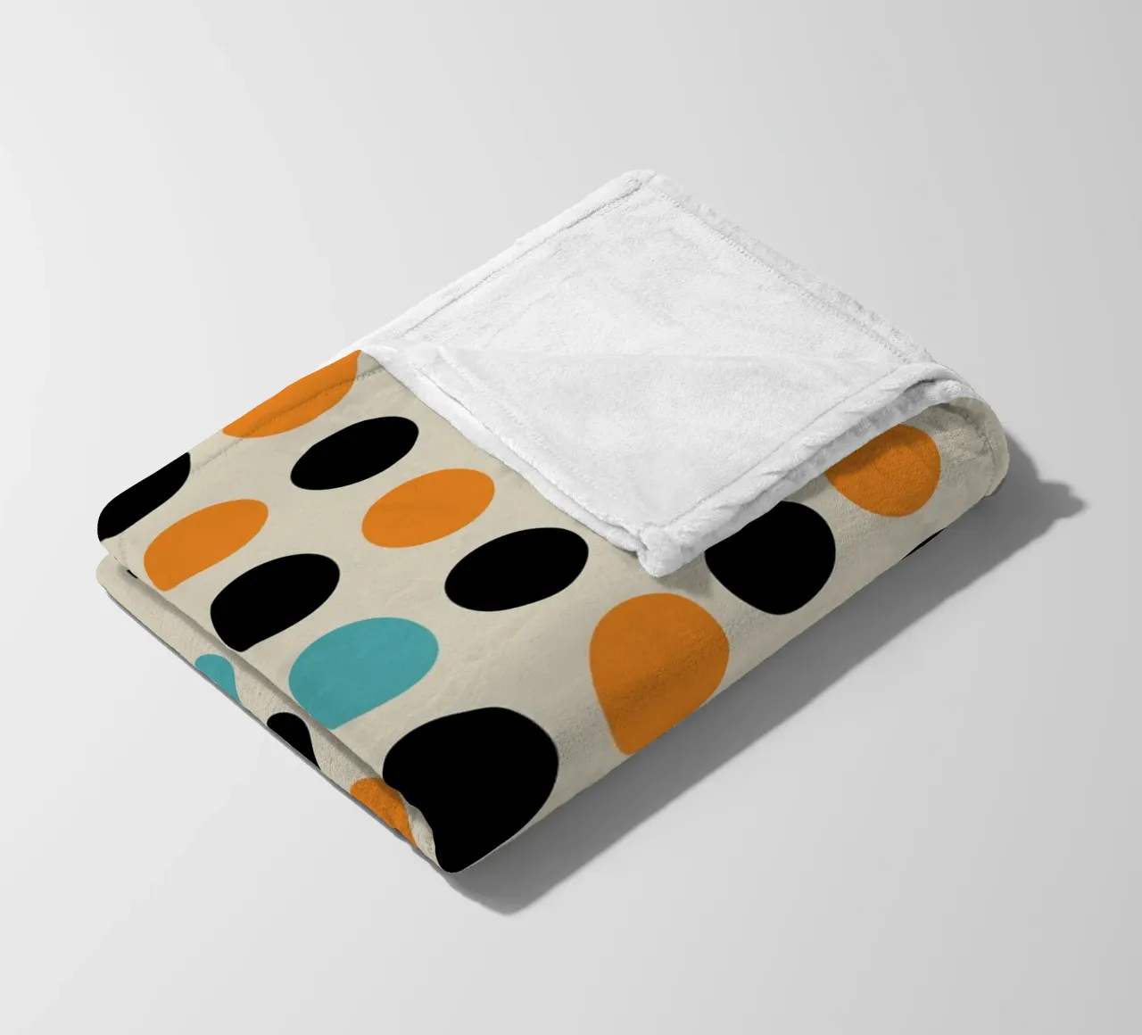 Bauhaus Dots Graphic - Retro Modern Art fleece blanket by Studio Vibe