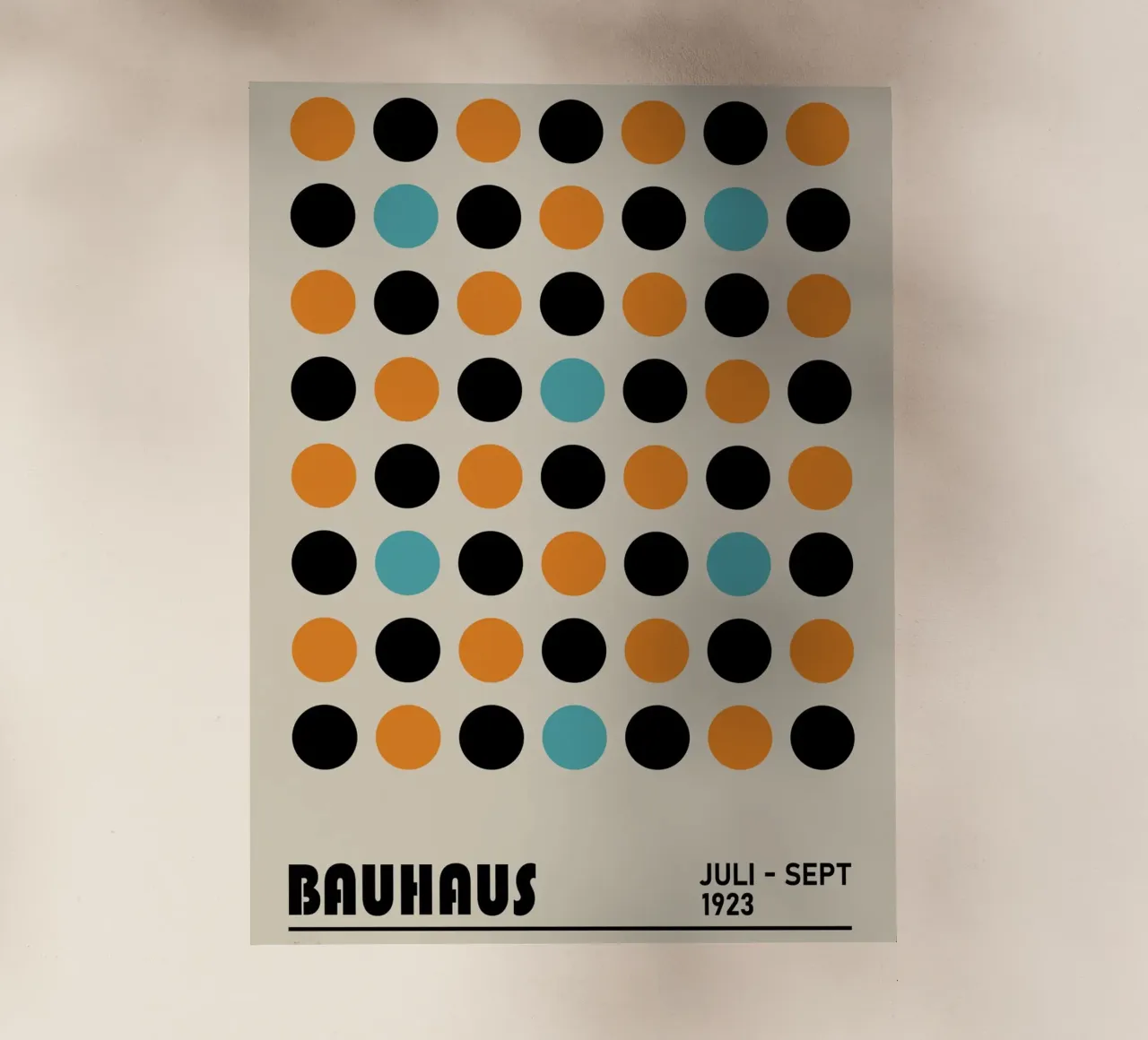Grafica a punti Bauhaus - Arte moderna retrò pellicola backlit da Studio Vibe