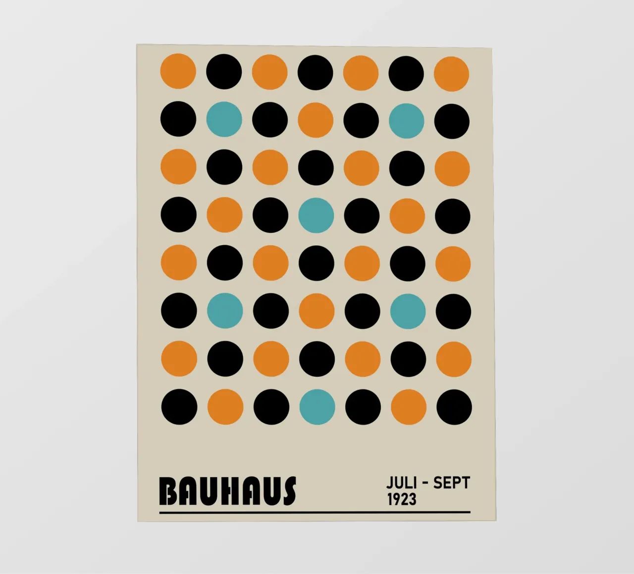 Grafica a punti Bauhaus - Arte moderna retrò pellicola backlit da Studio Vibe