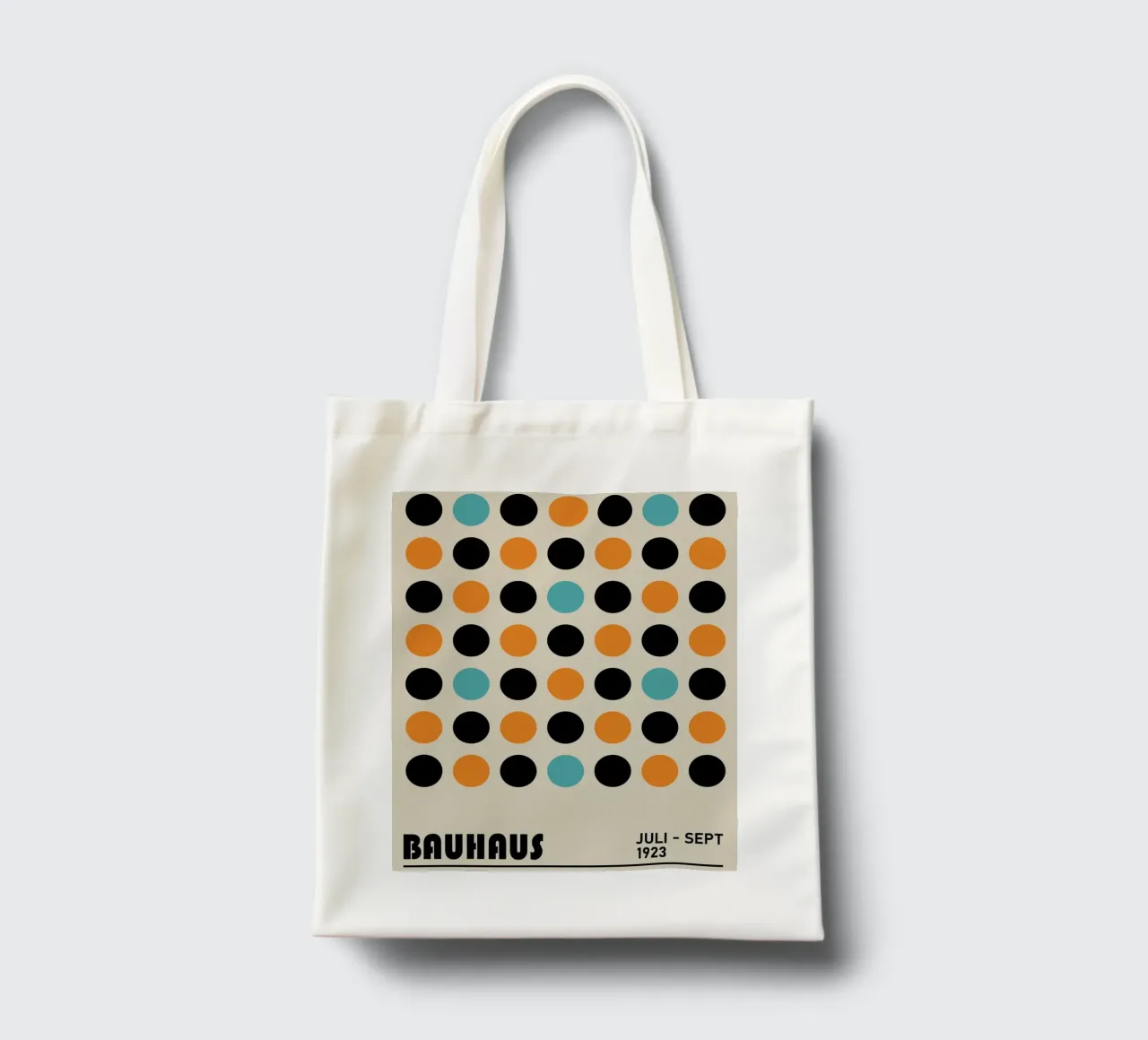 Bauhaus Dots Graphic - Retro Modern Art tote bag by Studio Vibe