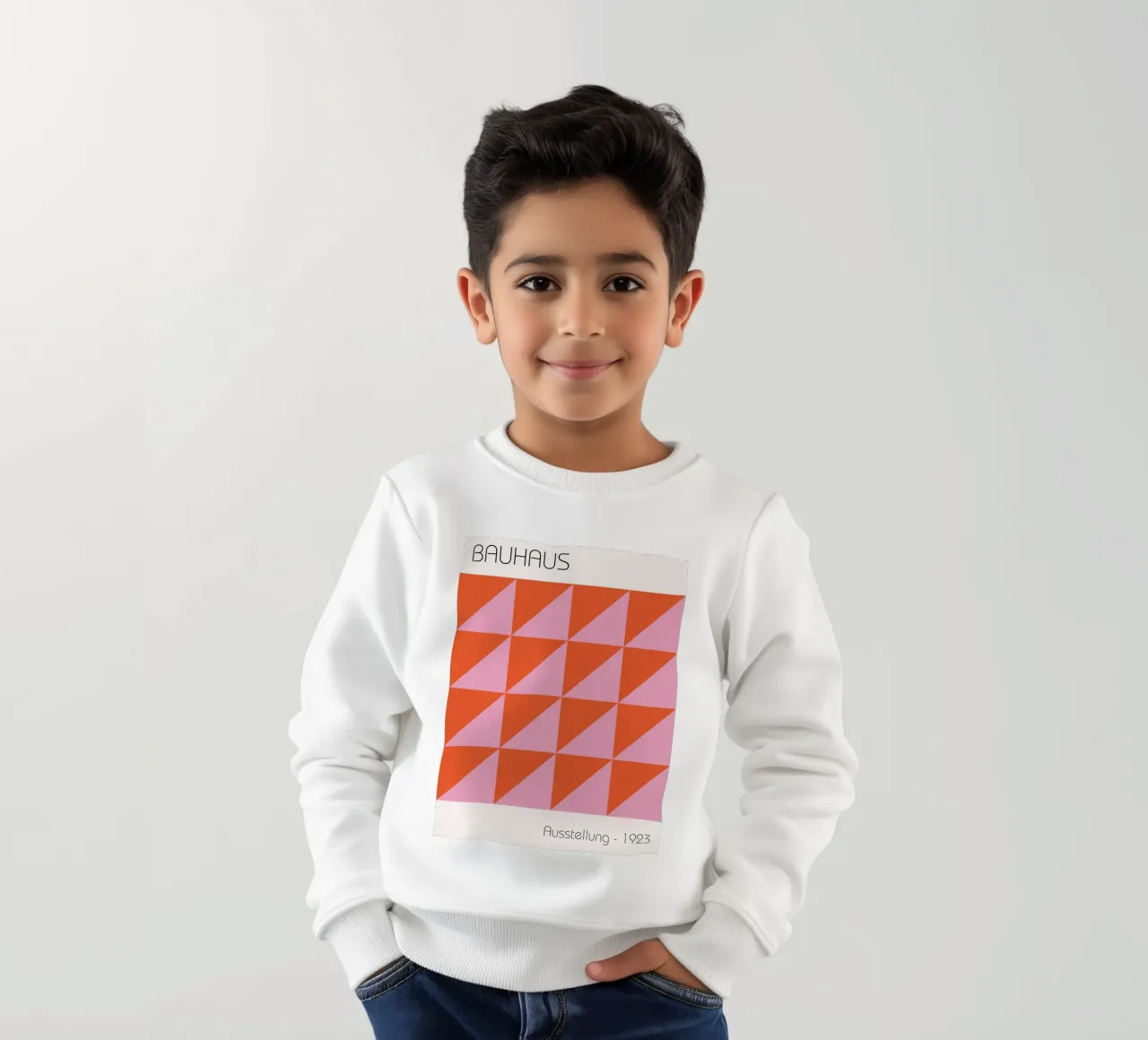 Bauhaus Geometry Art - Retro Design Poster kids sweatshirt by Studio Vibe