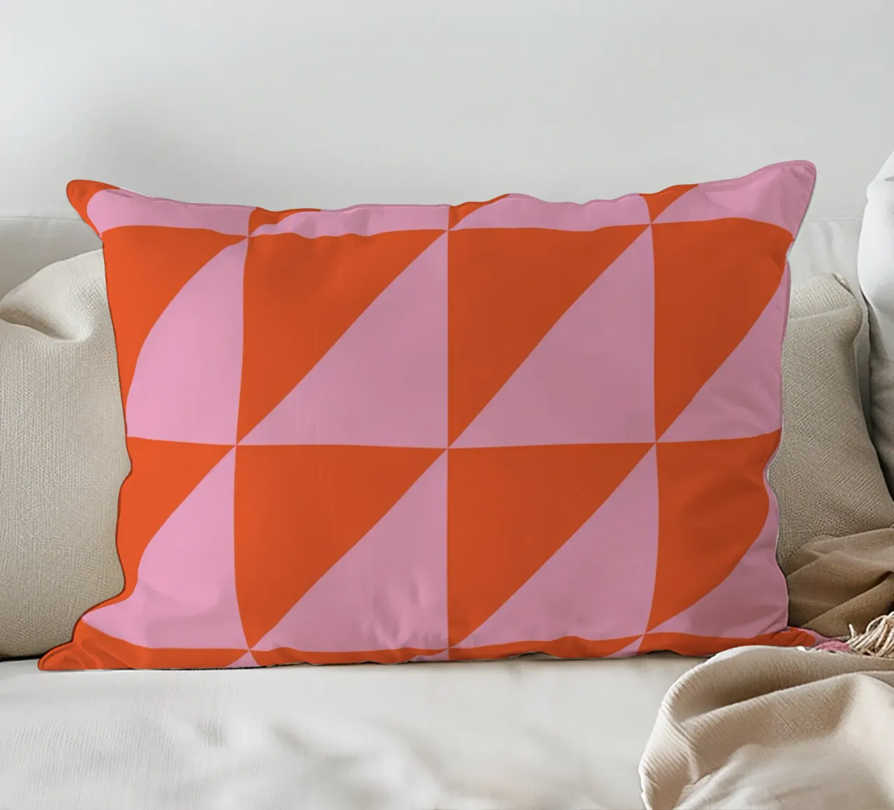 Bauhaus Geometry Art - Retro Design Poster decorative cushion by Studio Vibe
